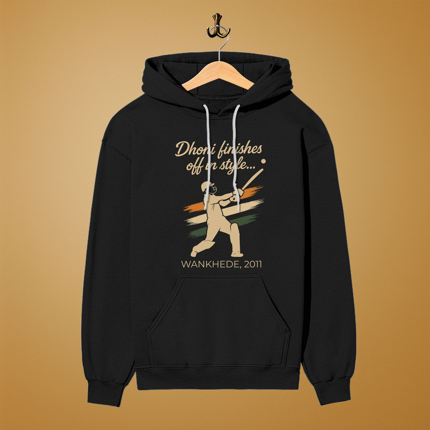 Dhoni Finishes Off in Style Hoodie- Unisex | India’s Finest Hour Series
