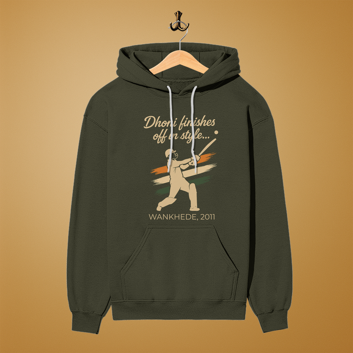Dhoni Finishes Off in Style Hoodie- Unisex | India’s Finest Hour Series
