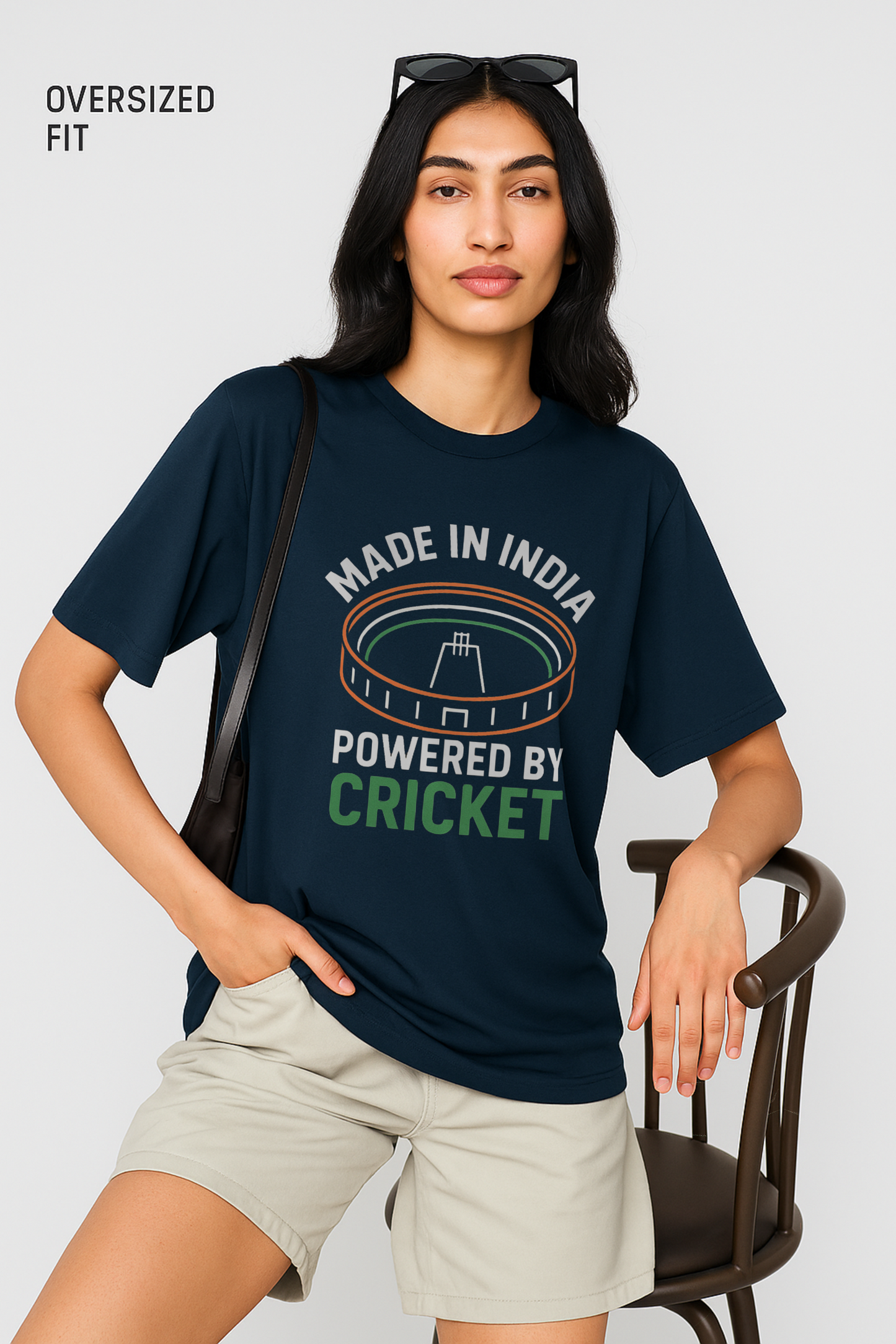 Powered by Cricket Oversized T-Shirt – Unisex | Street Cricket Series