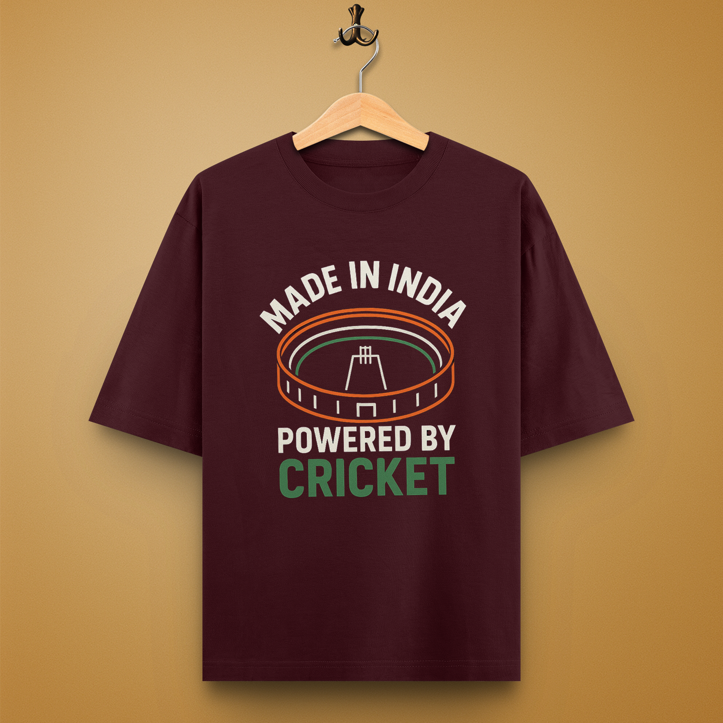 Powered by Cricket Oversized T-Shirt – Unisex | Street Cricket Series