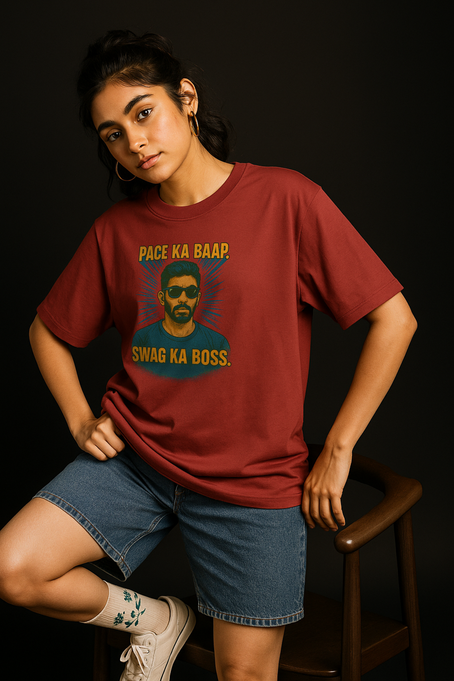 Jasprit Bumrah Oversized T-Shirt – Unisex | Legends Series