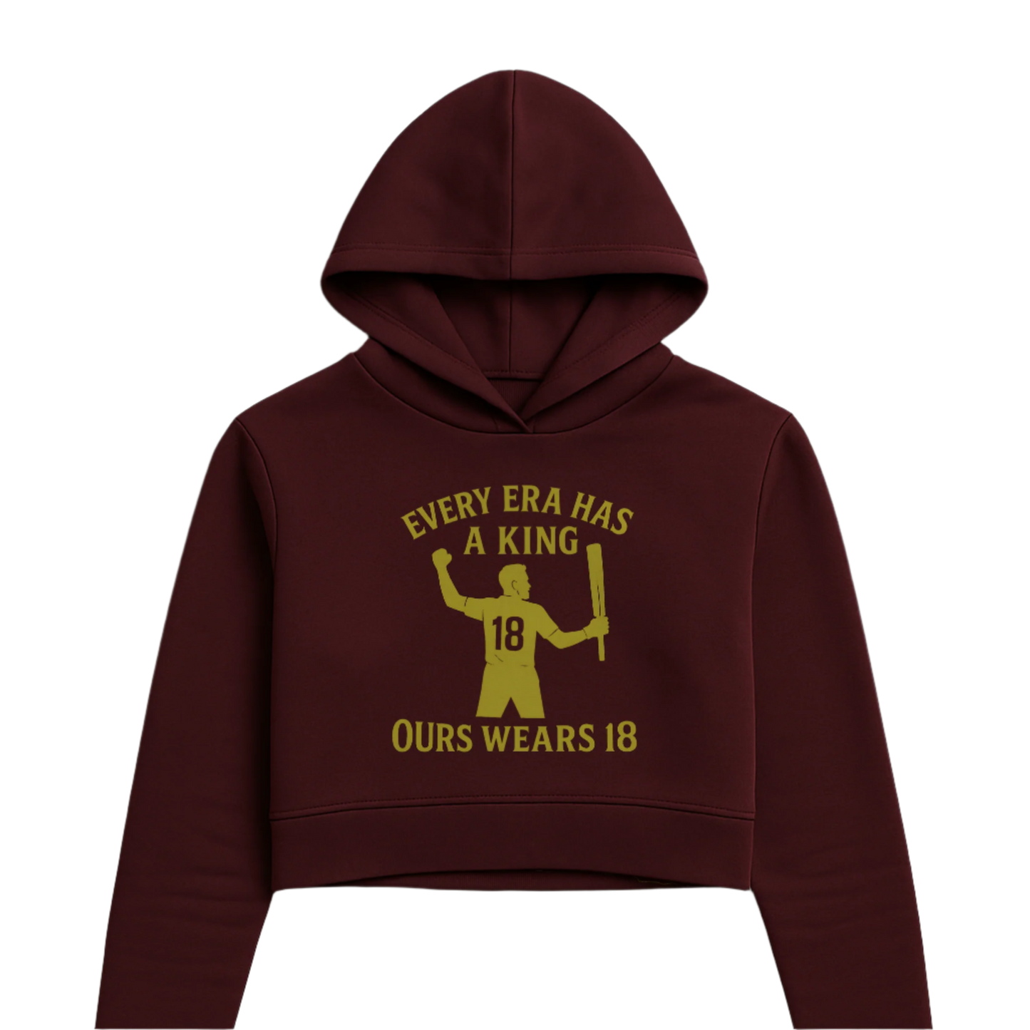 King Kohli Cropped Hoodie – Women's Fit | Legends Series