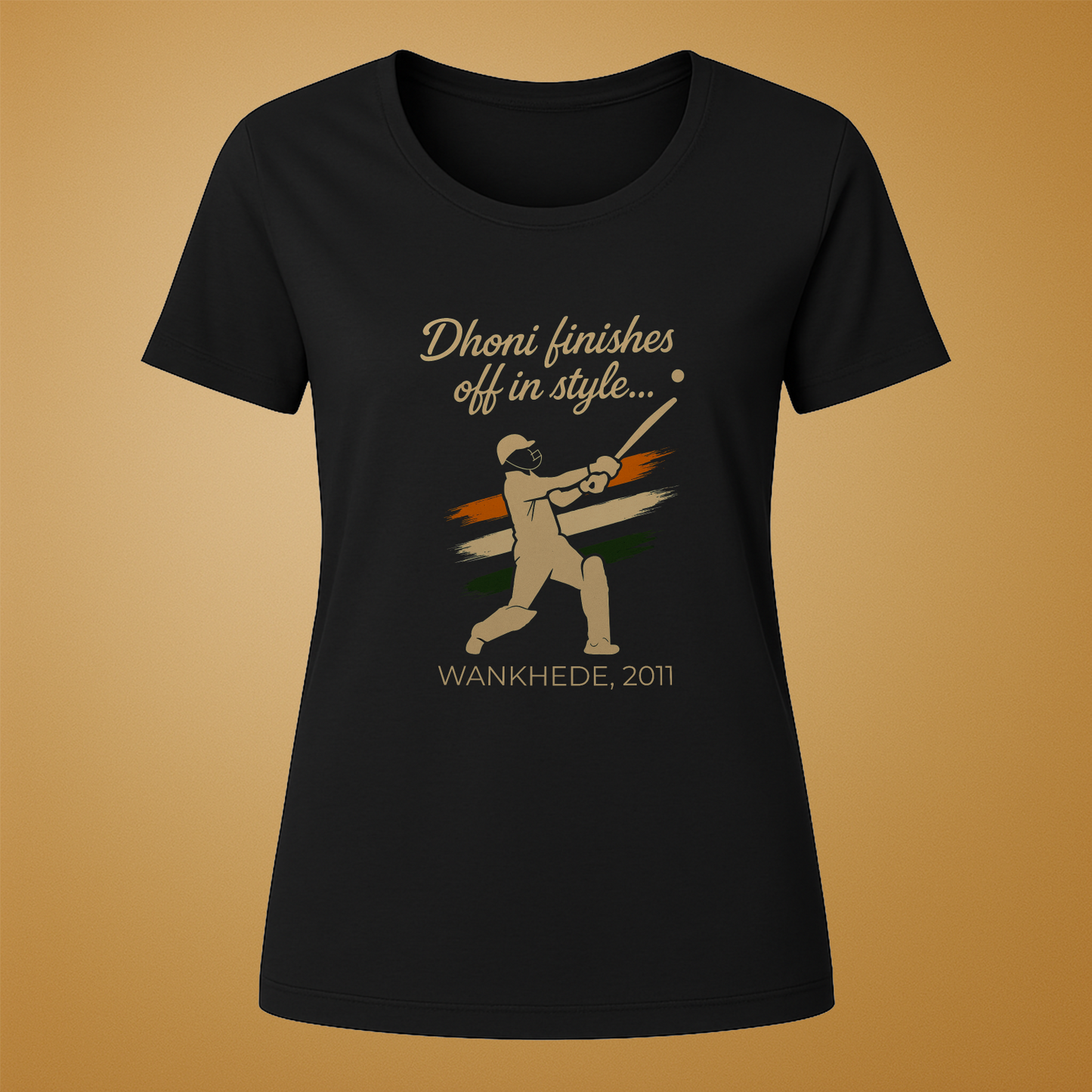 Dhoni Finishes Off in Style T-Shirt- Women's Fit| India’s Finest Hour Series