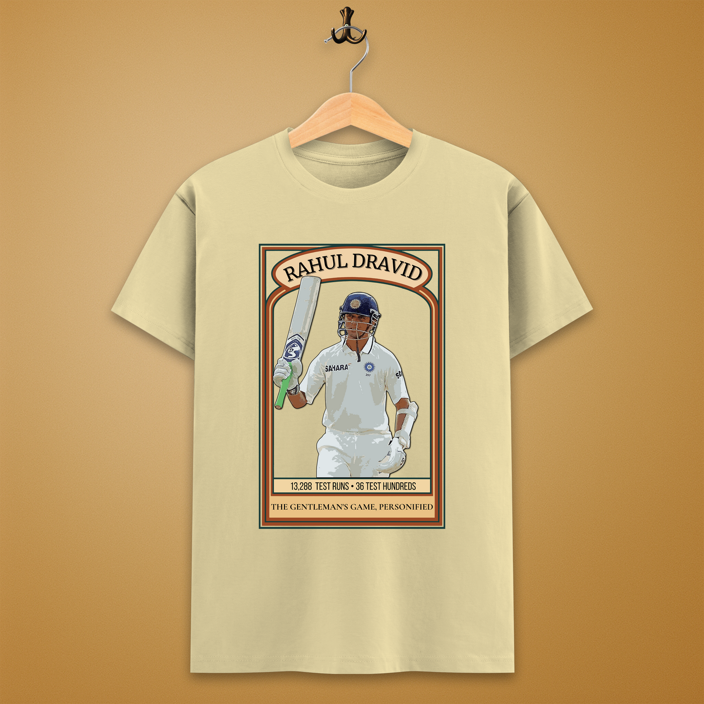 Rahul Dravid Player Card Crew T-Shirt – Unisex | Legends Series