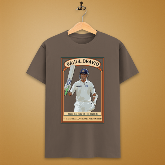 Rahul Dravid Player Card Crew T-Shirt – Unisex | Legends Series