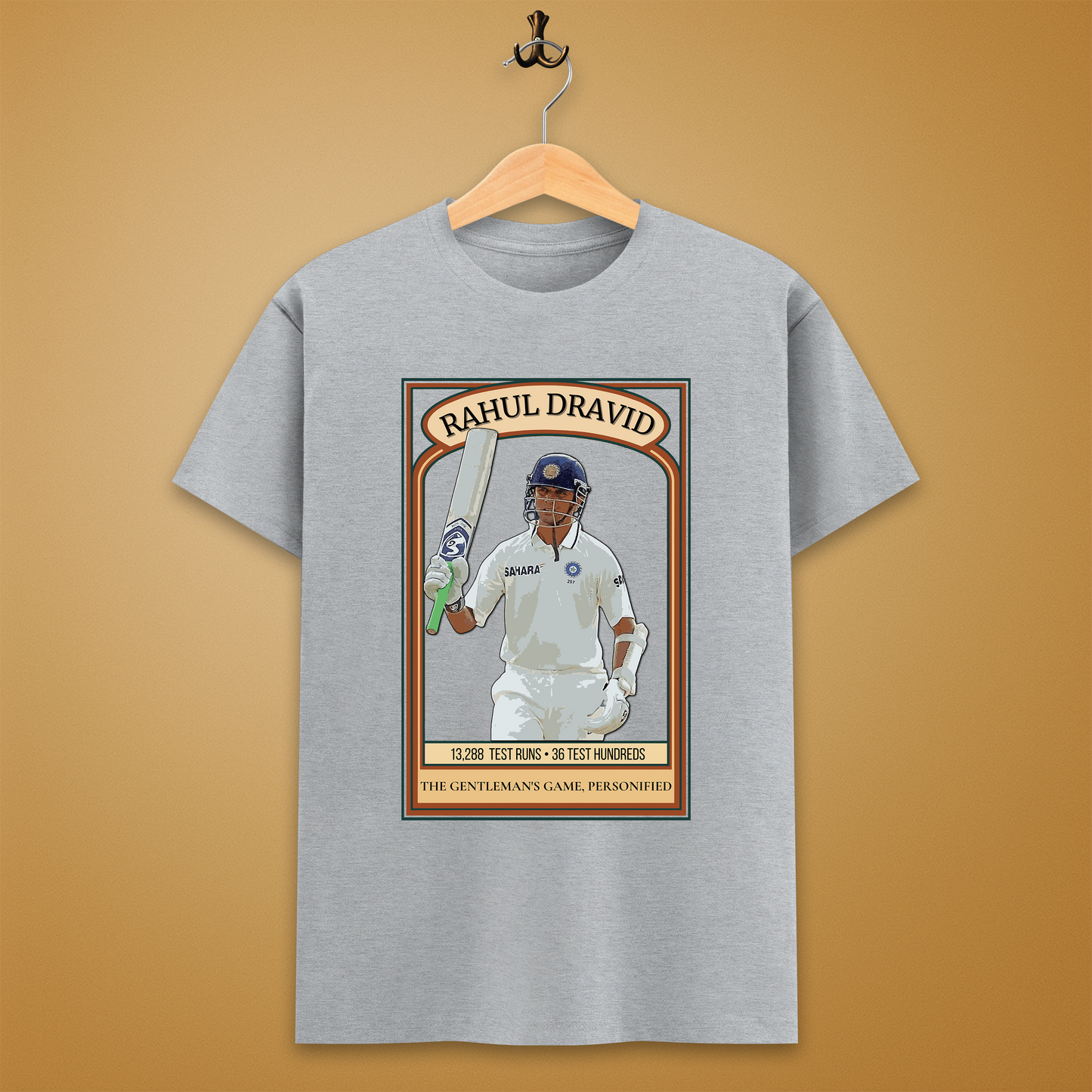 Rahul Dravid Player Card Crew T-Shirt – Unisex | Legends Series