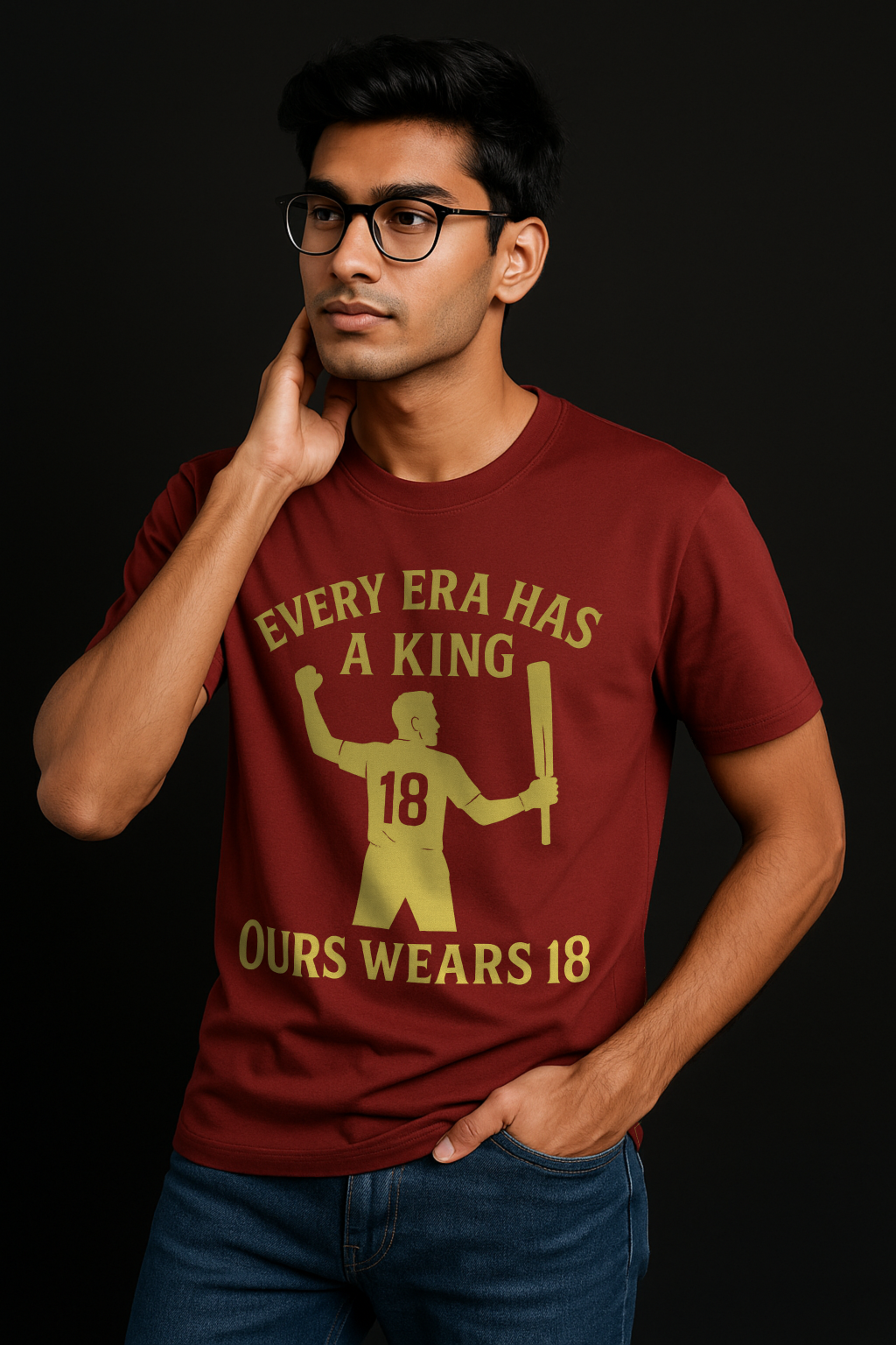 King Kohli Crew T-Shirt – Unisex | Legends Series