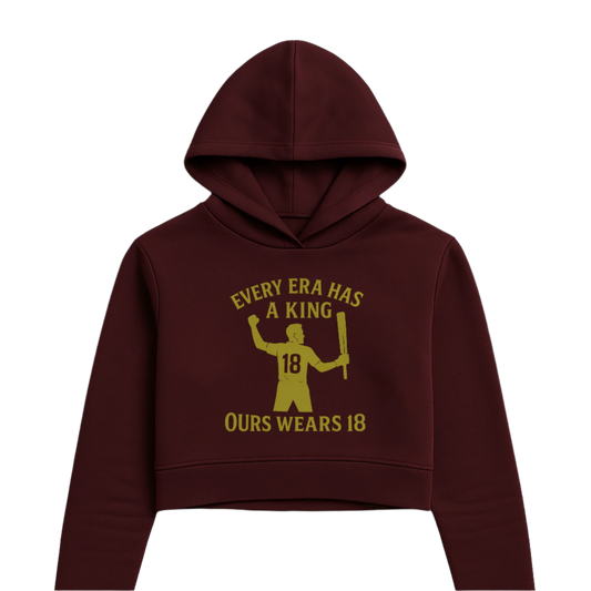 King Kohli Cropped Hoodie – Women's Fit | Legends Series